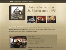 Tablet Screenshot of pension-st-martin.de